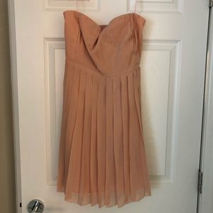 Madewell Broadway and Broom Strapless Blush Dress